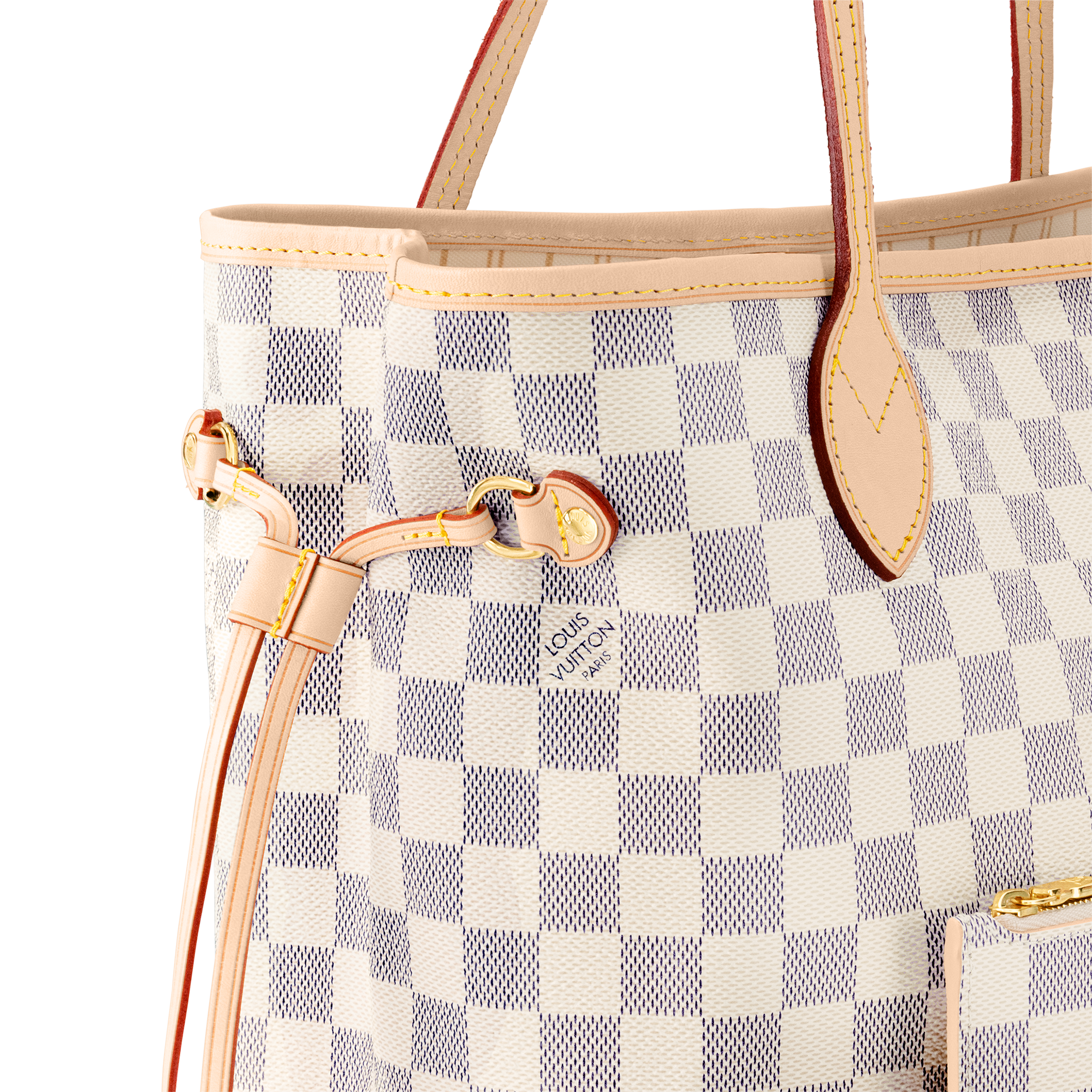 Lv neverfull discount mm damier azur